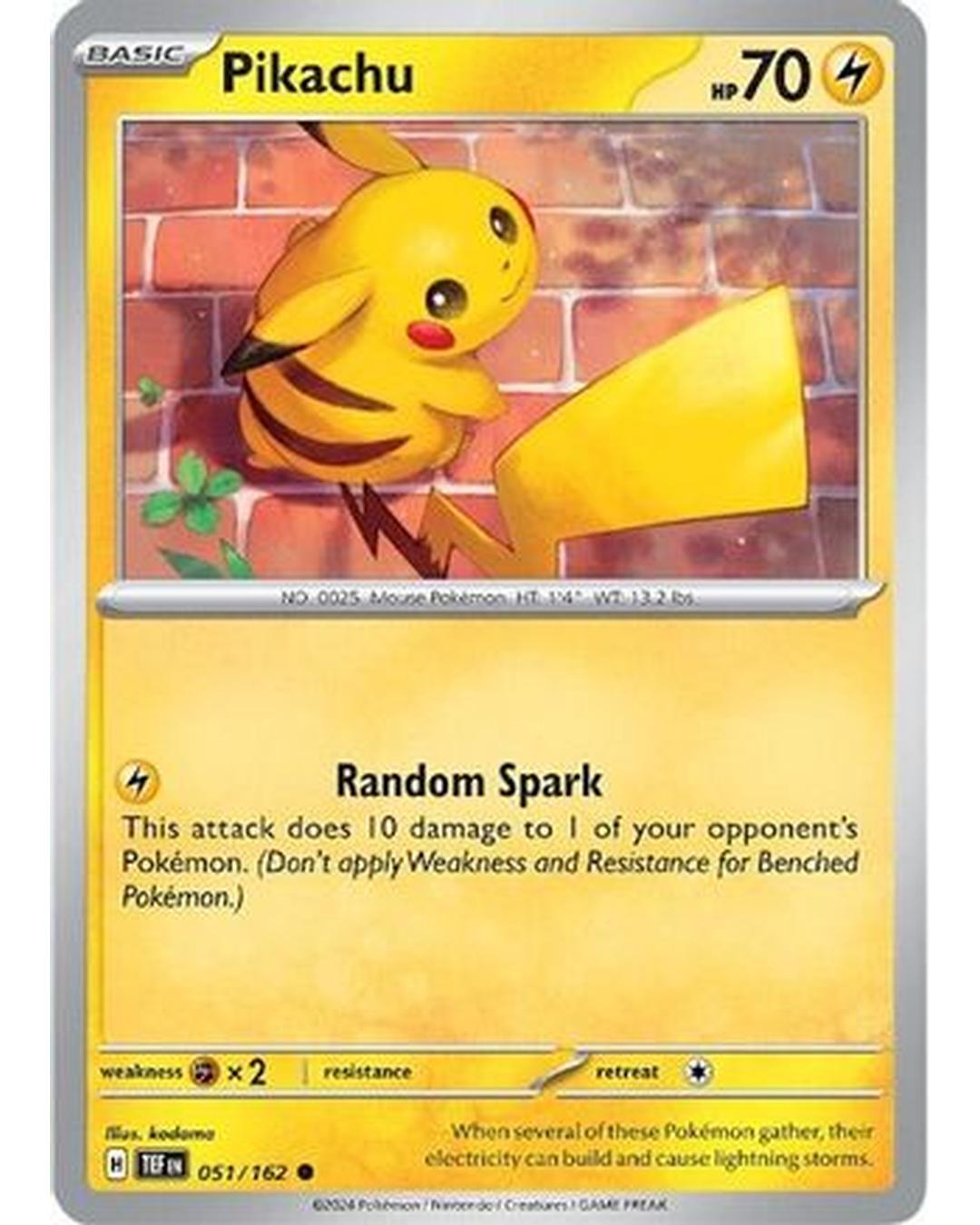 Pikachu 051/162 SV05 Temporal Forces - Common