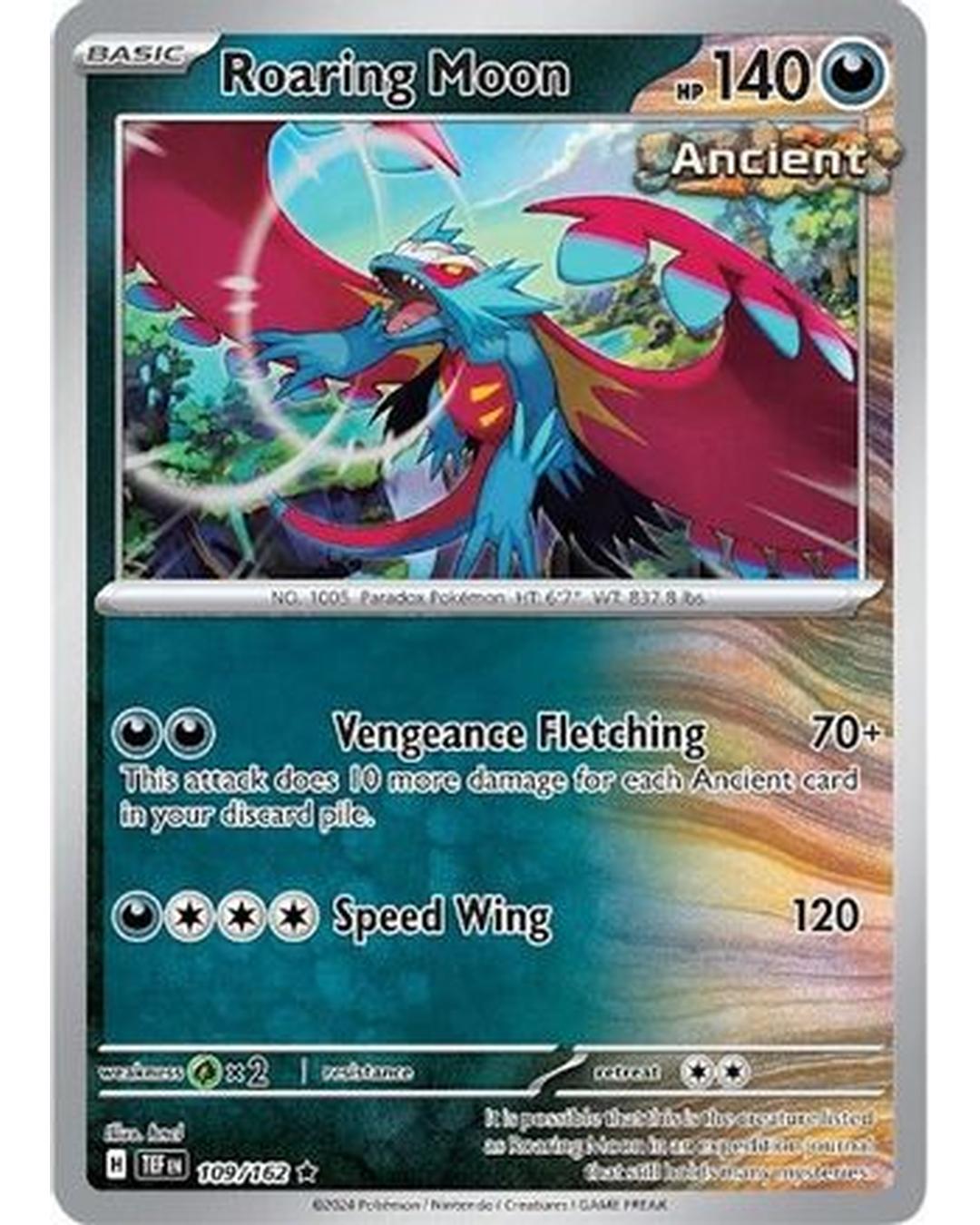 Roaring Moon 109/162 - Holofoil SV05 Temporal Forces - Rare