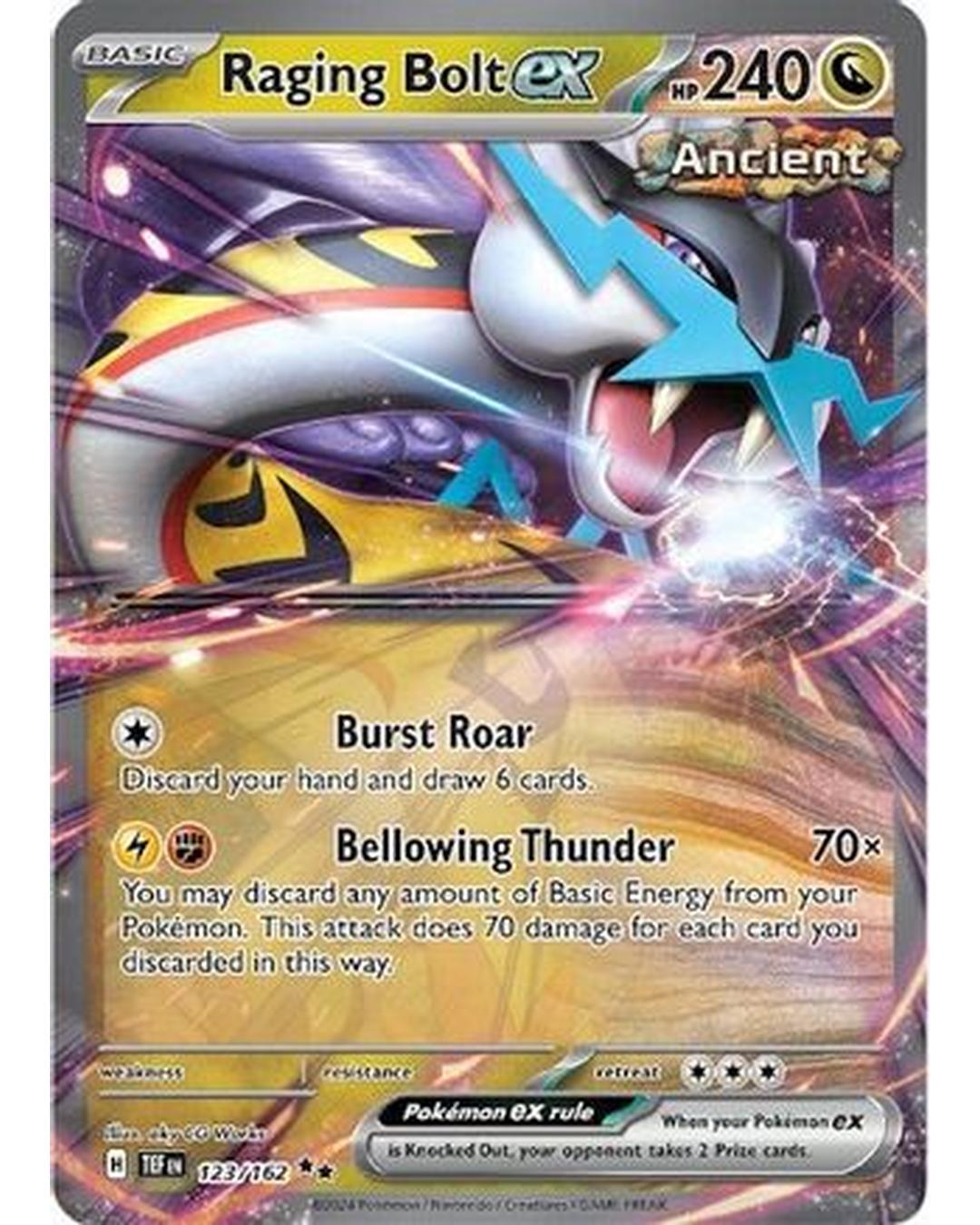 Raging Bolt ex 123/162 - Holofoil SV05 Temporal Forces - Double Rare
