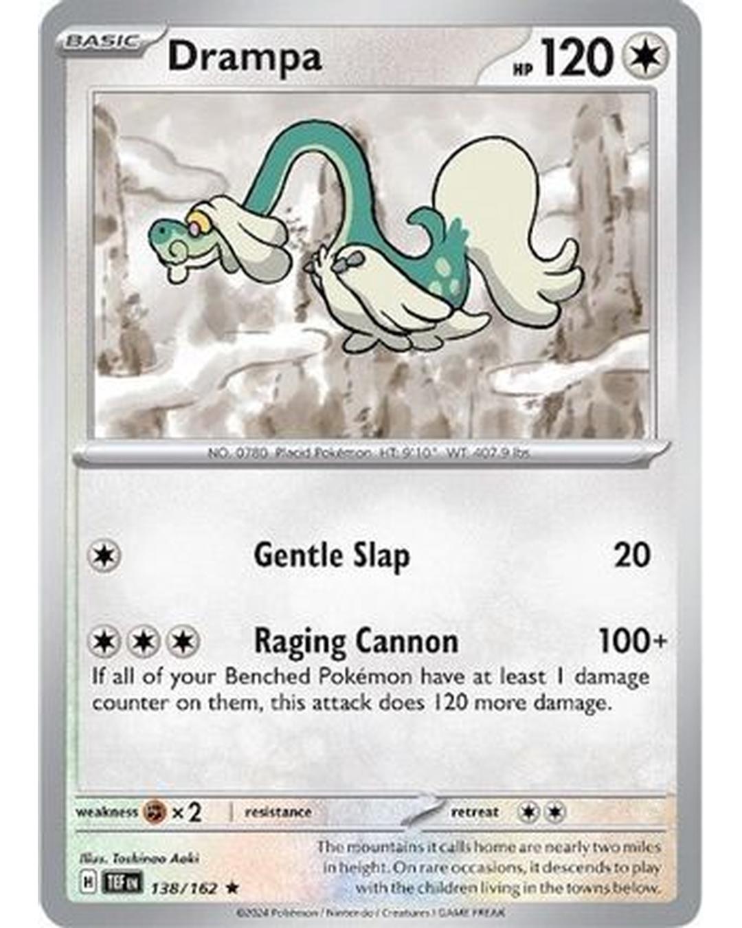 Drampa 138/162 - Reverse Holofoil SV05 Temporal Forces - Rare