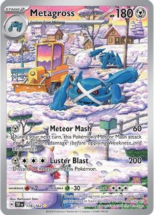 Metagross 178/162 - Holofoil SV05 Temporal Forces - Illustration Rare