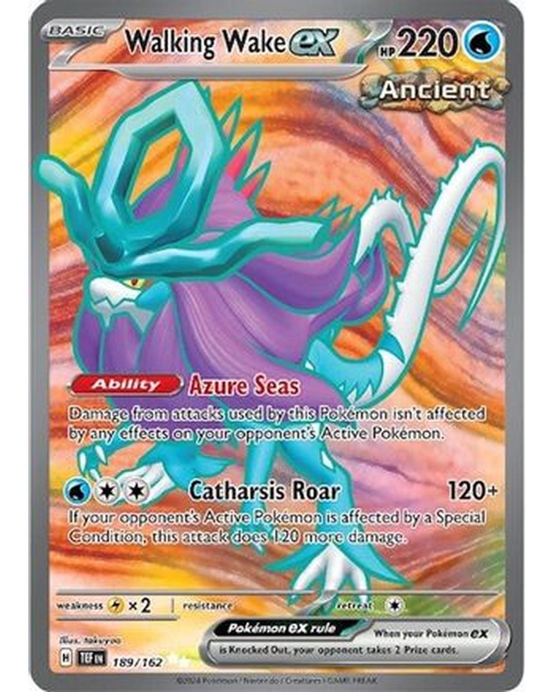 Walking Wake ex 189/162 - Holofoil SV05 Temporal Forces - Ultra Rare