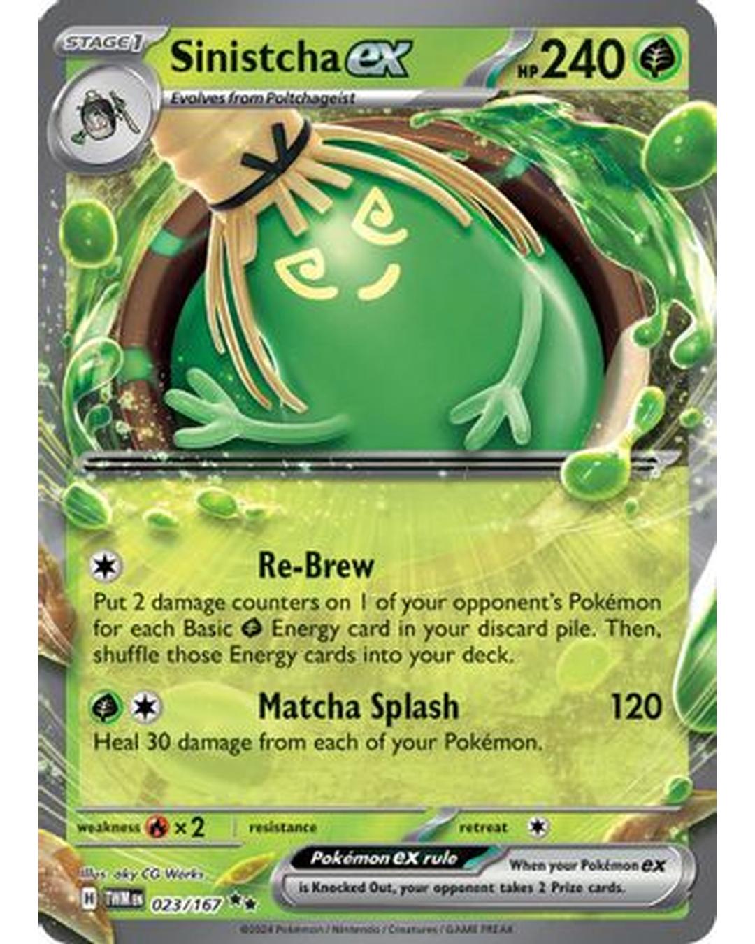 Sinistcha ex 023/167 - Holofoil SV06 Twilight Masquerade - Double Rare