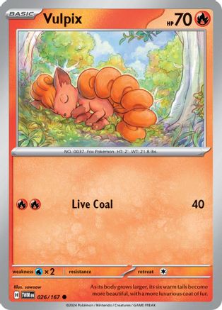 Vulpix 026/167 SV06 Twilight Masquerade - Common