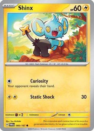 Shinx 066/167 - Reverse Holofoil SV06 Twilight Masquerade - Common