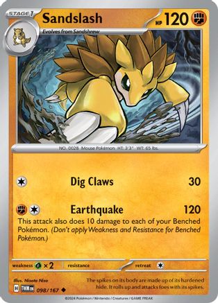 Sandslash 098/167 SV06 Twilight Masquerade - Uncommon