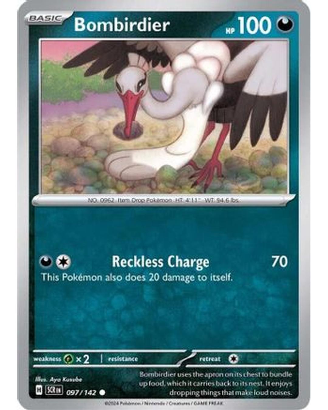 Bombirdier 097/142 - Reverse Holofoil SV07 Stellar Crown - Common