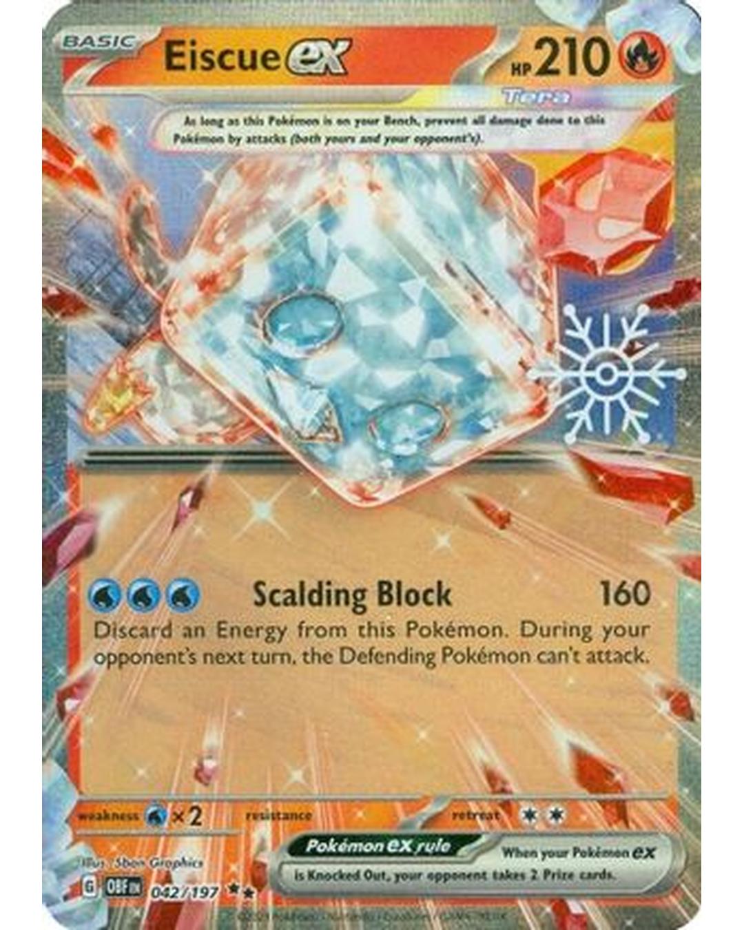 Eiscue ex (Holiday Calendar) 042/197 - Holofoil Miscellaneous Cards & Products - Double Rare