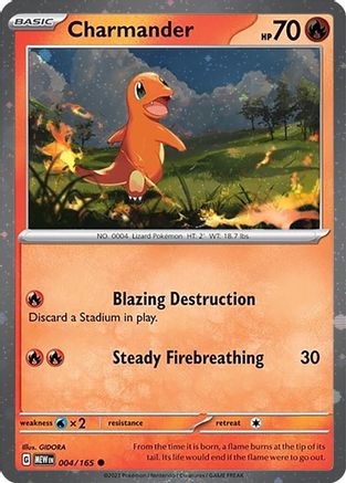 Charmander 004/165 - Holofoil Miscellaneous Cards & Products - Promo