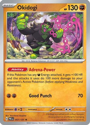 Okidogi 057/131 - Reverse Holofoil SV Prismatic Evolutions - Rare