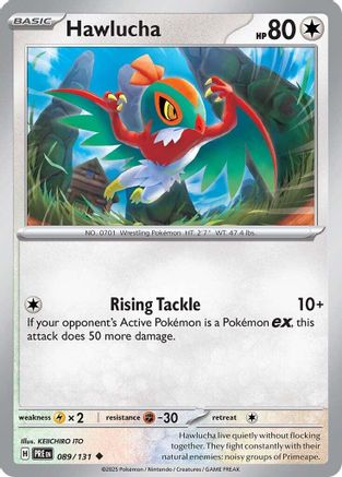 Hawlucha 089/131 - Reverse Holofoil SV Prismatic Evolutions - Uncommon