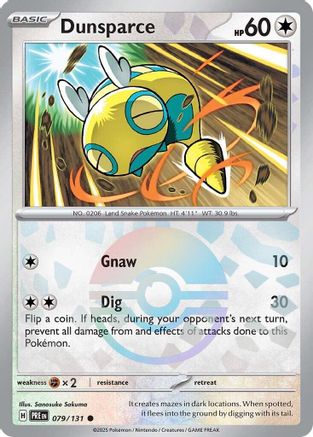 Dunsparce (Poke Ball Pattern) 079/131 - Holofoil SV Prismatic Evolutions - Common