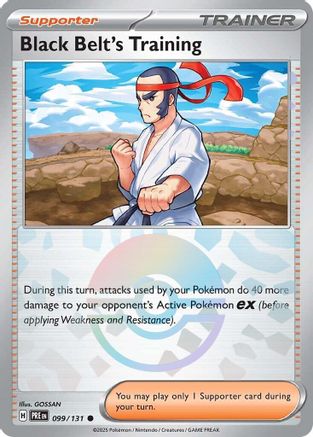 Black Belt's Training 099/131 - Holofoil SV Prismatic Evolutions - Common