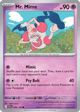 Mr. Mime 058/159 SV09 Journey Together - Common
