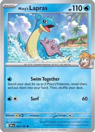 Misty's Lapras 050/182 SV10 Destined Rivals - Common