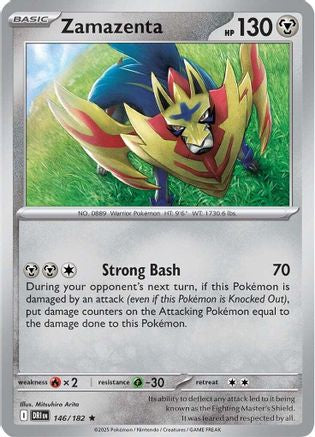 Zamazenta 146/182 - Holofoil SV10 Destined Rivals - Rare