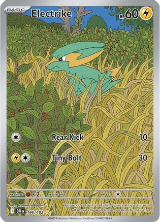 Electrike 196/182 - Holofoil SV10 Destined Rivals - Illustration Rare