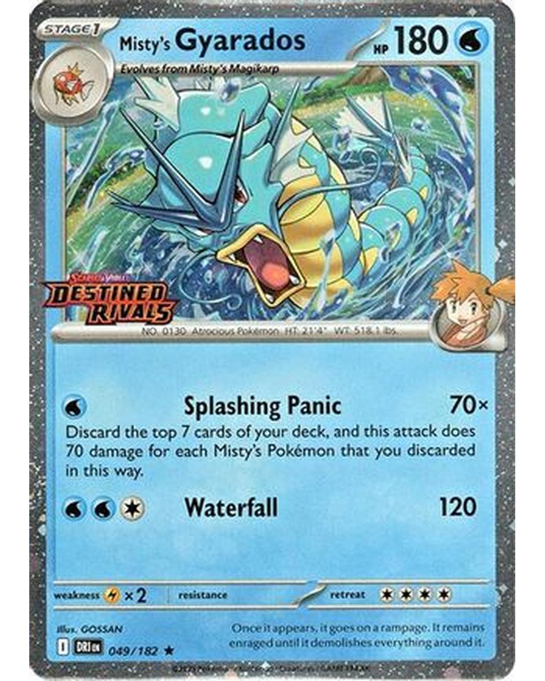 Misty's Gyarados (Prerelease) 049 - Holofoil Miscellaneous Cards & Products - Rare