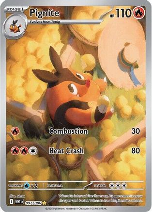 Pignite 097/086 - Holofoil SV White Flare - Illustration Rare