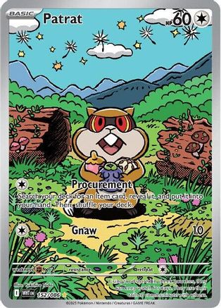 Patrat 152/086 - Holofoil SV White Flare - Illustration Rare