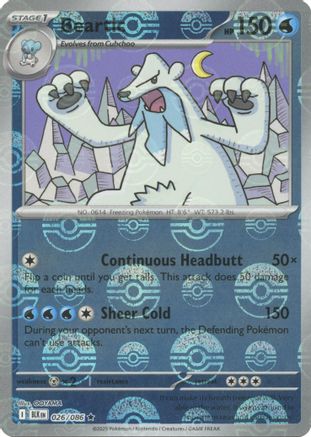 Beartic (Poke Ball Pattern) 026/086 - Holofoil SV Black Bolt - Rare