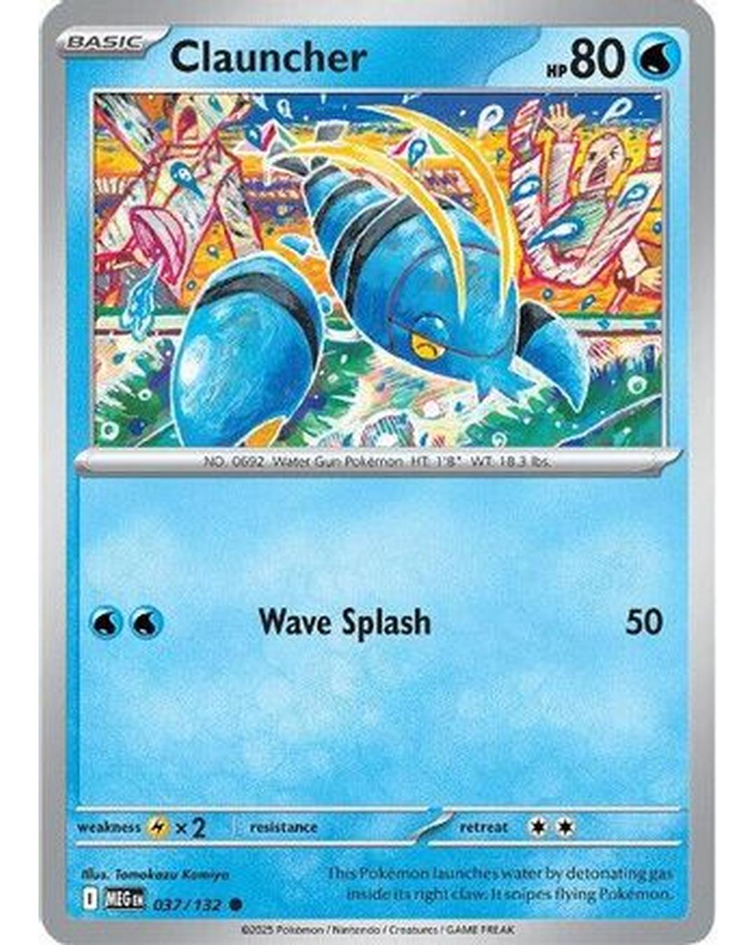 Clauncher 037/132 - Reverse Holofoil ME01 Mega Evolution - Common