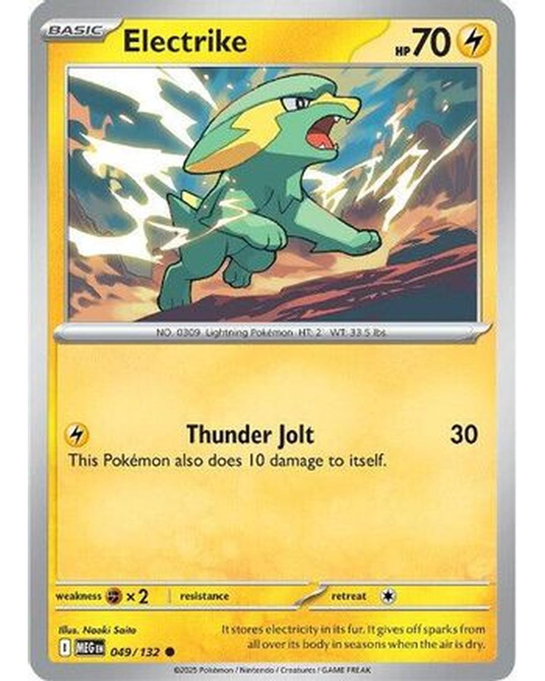 Electrike 049/132 - Reverse Holofoil ME01 Mega Evolution - Common