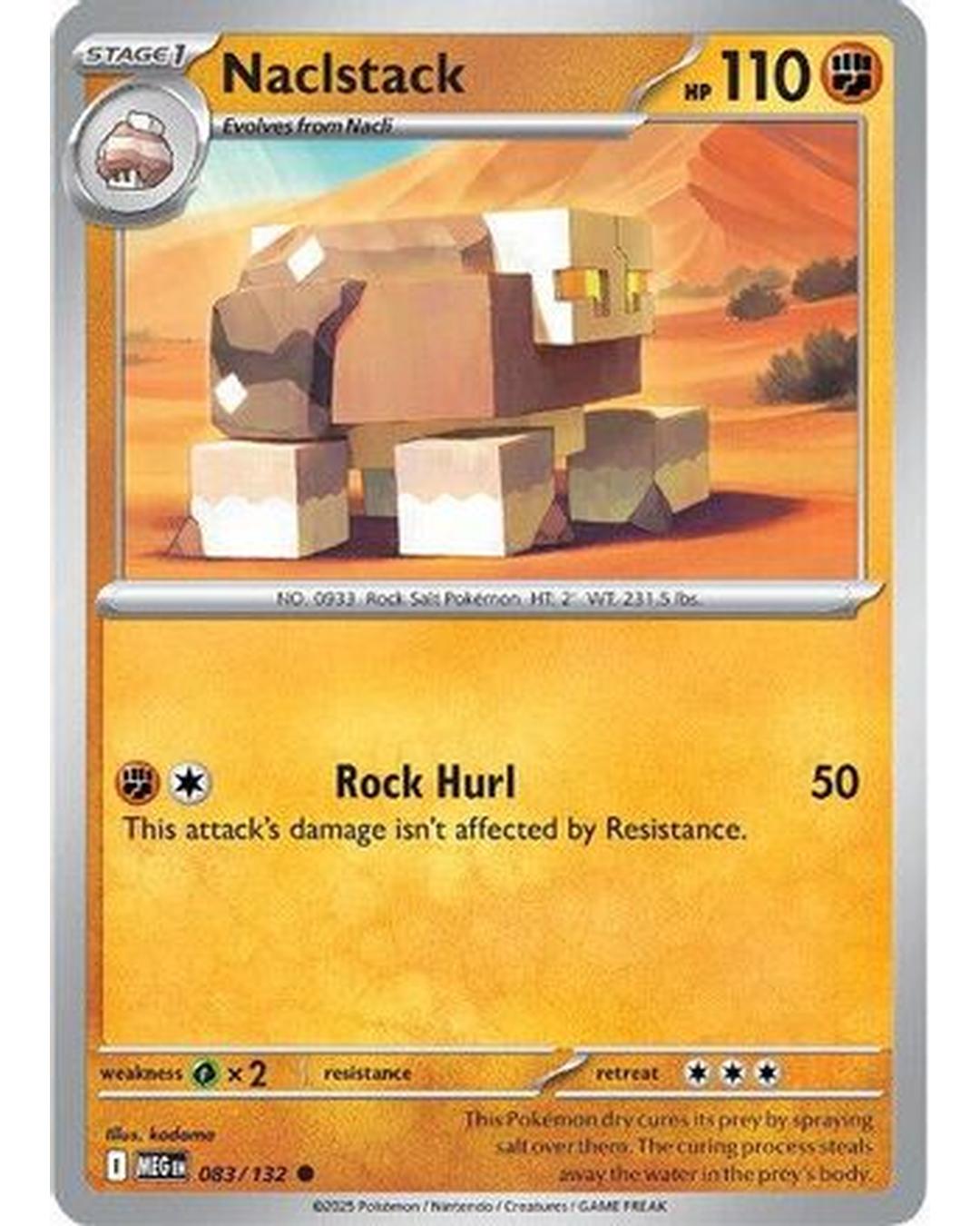 Naclstack 083/132 - Reverse Holofoil ME01 Mega Evolution - Common