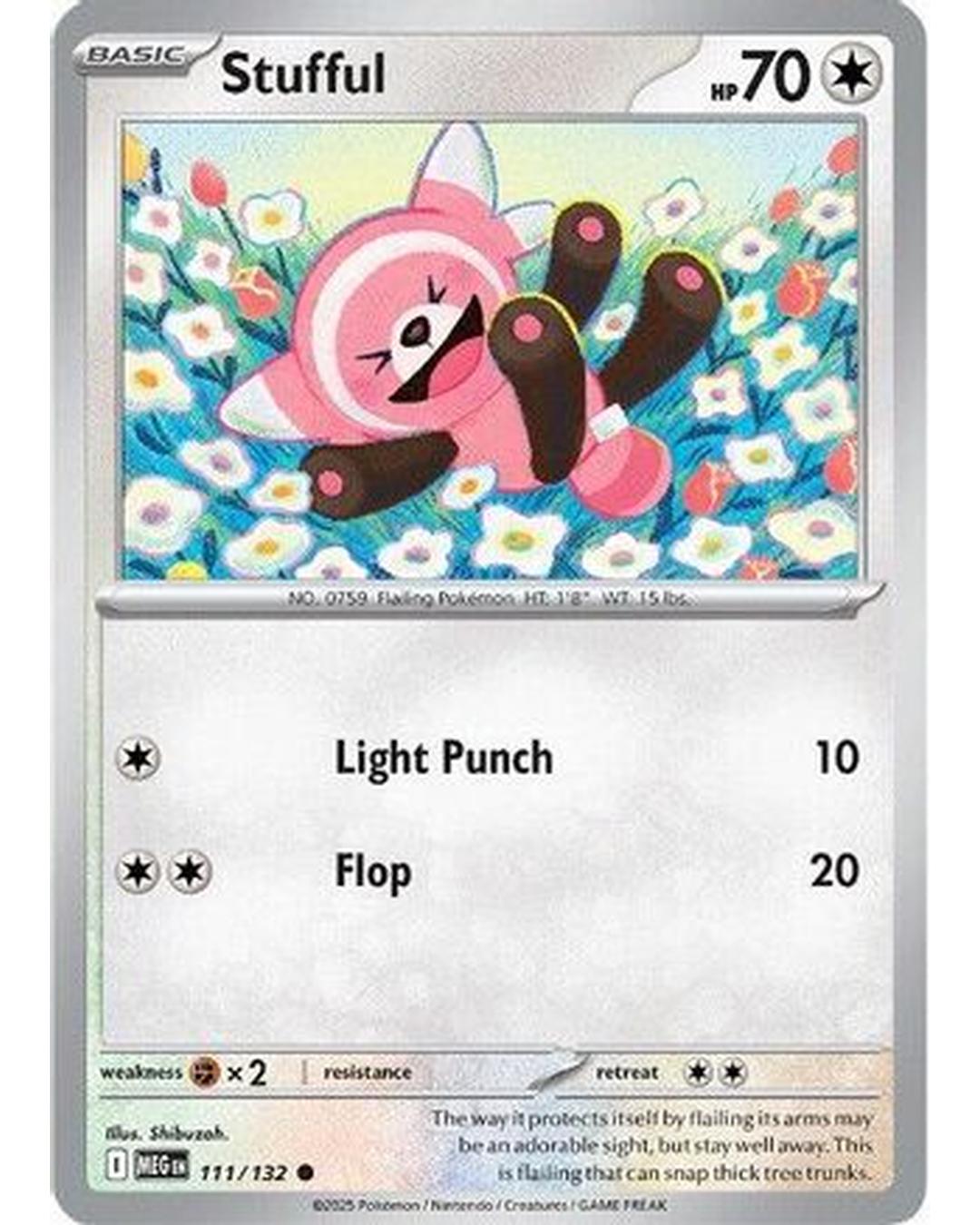Stufful 111/132 - Reverse Holofoil ME01 Mega Evolution - Common