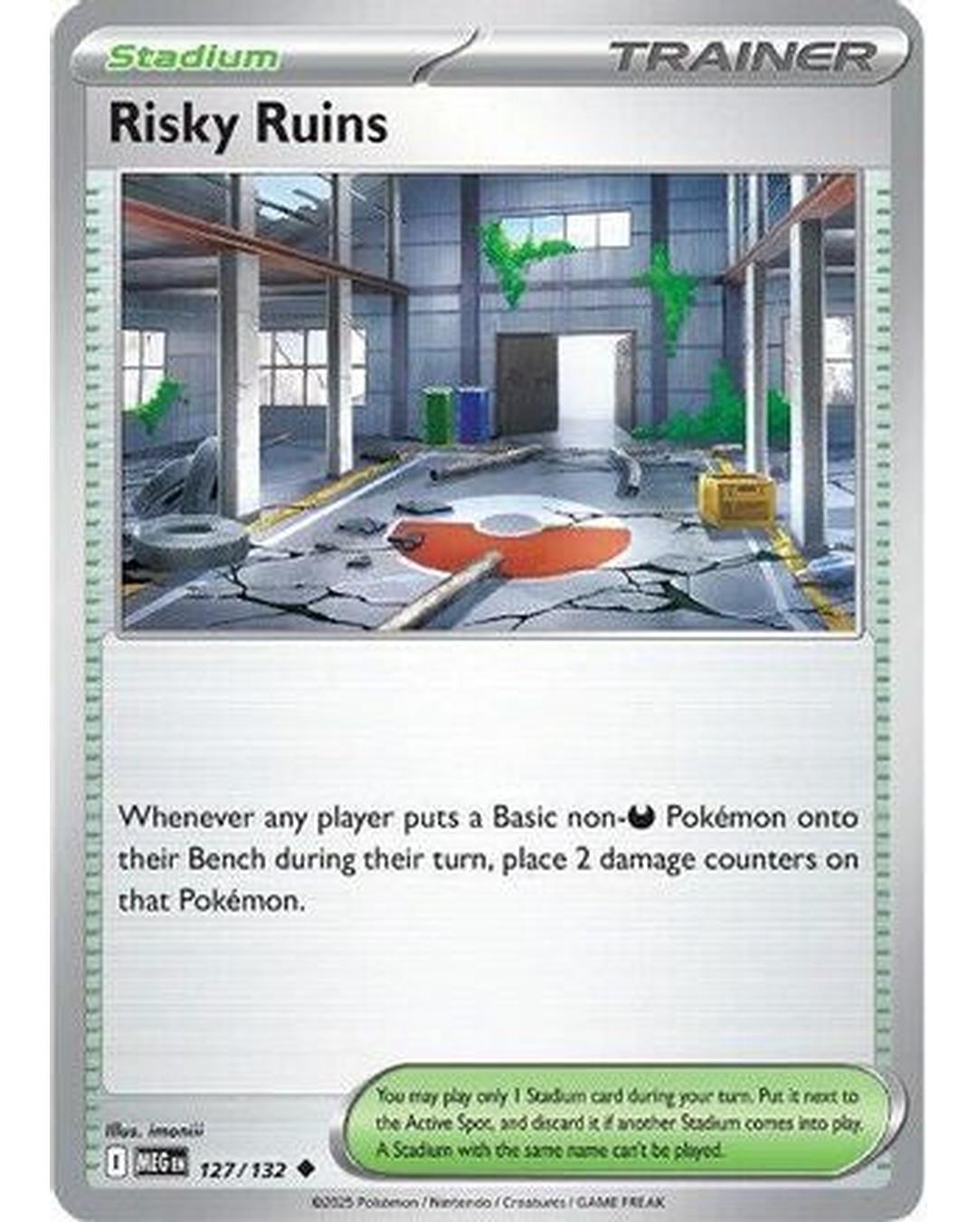 Risky Ruins 127/132 - Reverse Holofoil ME01 Mega Evolution - Uncommon