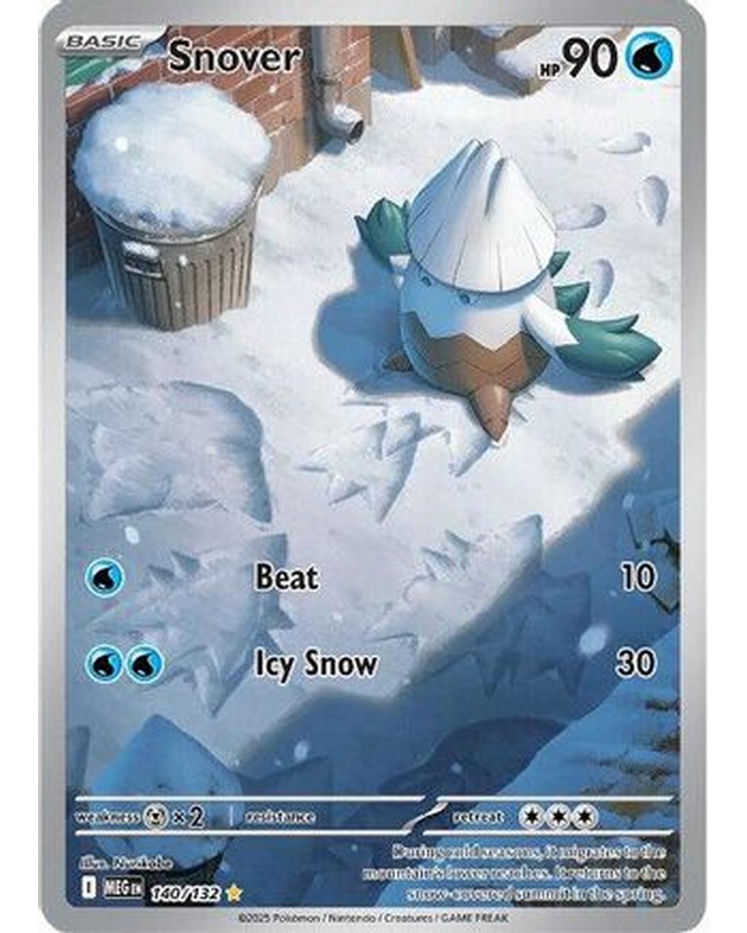 Snover 140/132 - Holofoil ME01 Mega Evolution - Illustration Rare