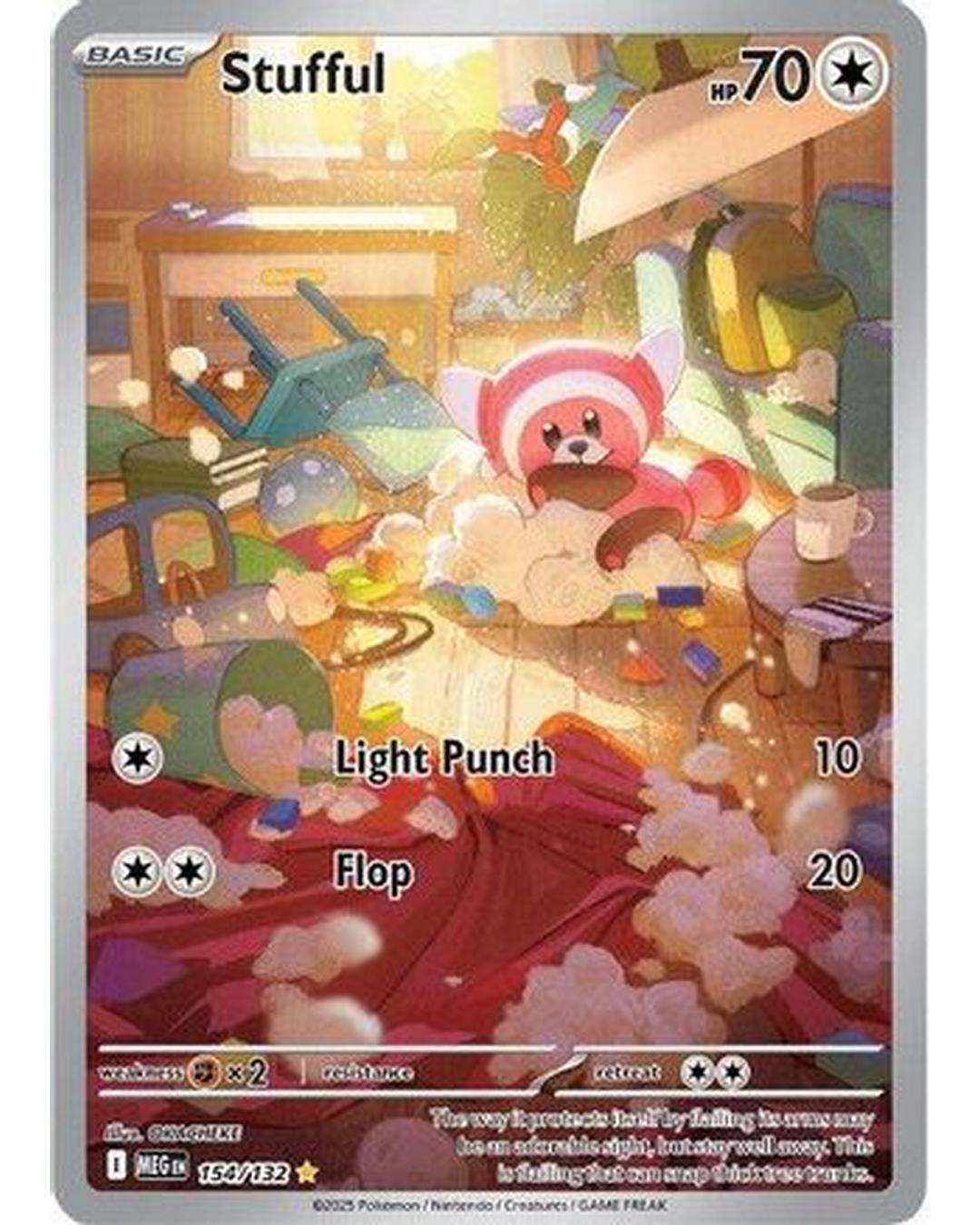 Stufful 154/132 - Holofoil ME01 Mega Evolution - Illustration Rare