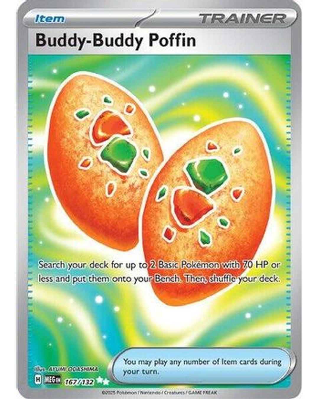 Buddy-Buddy Poffin 167/132 - Holofoil ME01 Mega Evolution - Ultra Rare