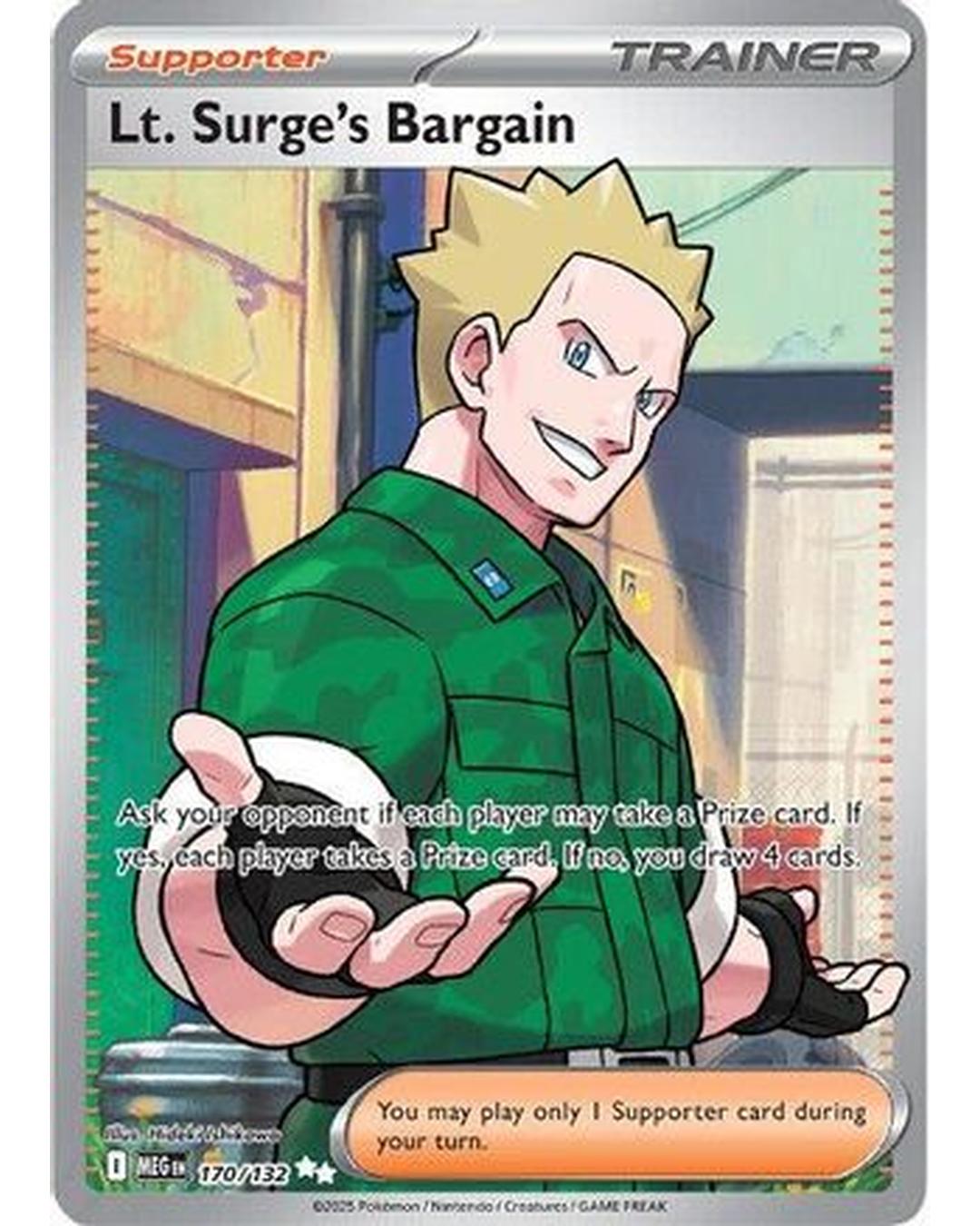 Lt. Surge's Bargain 170/132 - Holofoil ME01 Mega Evolution - Ultra Rare