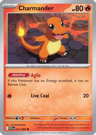 Charmander 011 ME02 Phantasmal Flames - Common
