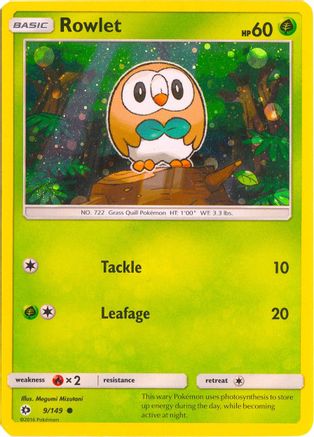 Rowlet 009/149  - Holofoil Miscellaneous Cards & Products - Promo