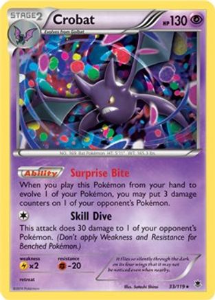 Crobat 033/119  - Holofoil Miscellaneous Cards & Products - Promo