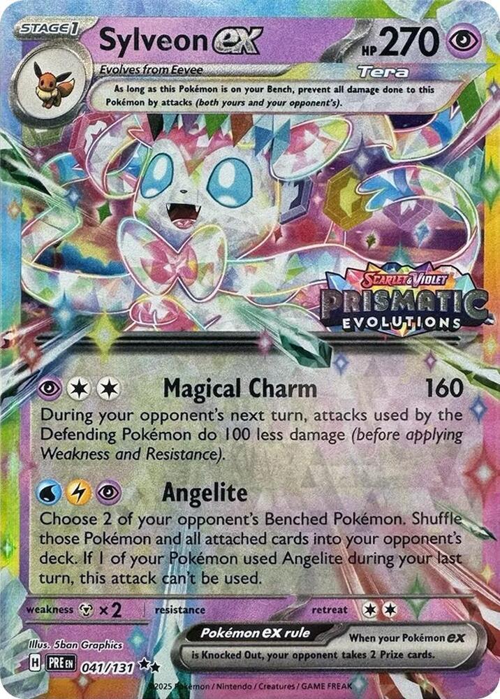 Sylveon ex 041/131 - Prismatic Evolutions Surprise Box Promo (Sealed)