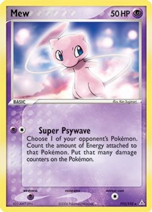 Mew 111/110  Miscellaneous Cards & Products - Promo