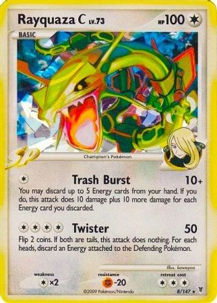 Rayquaza C 008/147  - Holofoil Miscellaneous Cards & Products - Promo