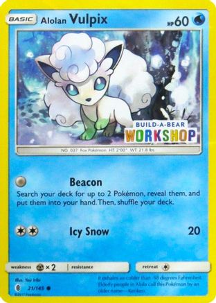 Alolan Vulpix 021/145  Miscellaneous Cards & Products - Promo