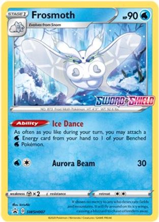 Frosmoth SWSH007  - Holofoil SWSH Sword & Shield Promo Cards - Promo