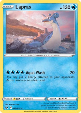 Lapras 048/202  SWSH01 Sword & Shield Base Set - Rare