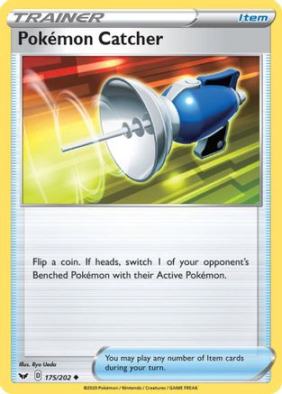 Pokemon Catcher 175/202  SWSH01 Sword & Shield Base Set - Uncommon