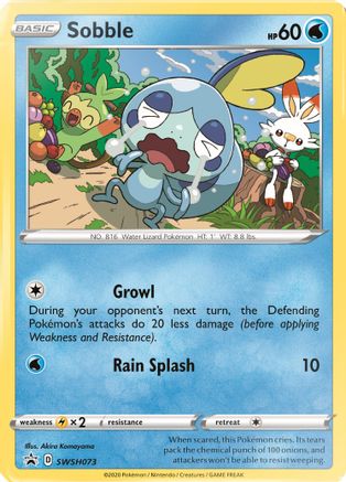 Sobble SWSH073  - Holofoil SWSH Sword & Shield Promo Cards - Promo