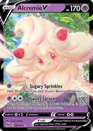 Alcremie V 022/73  - Holofoil Champions Path - Ultra Rare