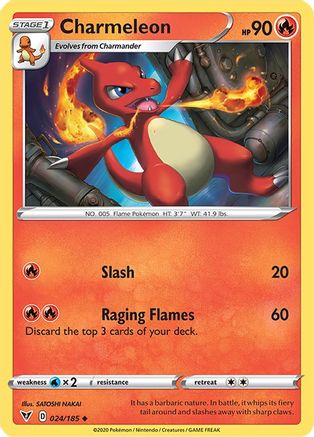 Charmeleon 024/185  SWSH04 Vivid Voltage - Uncommon