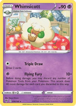 Whimsicott 076/185  SWSH04 Vivid Voltage - Rare