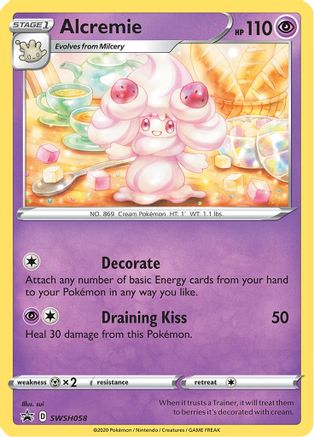 Alcremie SWSH058  - Holofoil SWSH Sword & Shield Promo Cards - Promo
