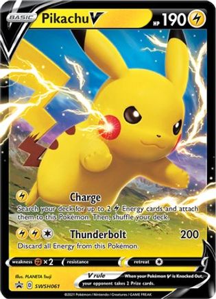Pikachu V SWSH061  - Holofoil SWSH Sword & Shield Promo Cards - Promo